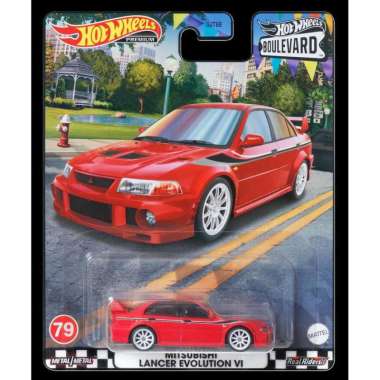 Hot Wheels Mitsubishi Lancer Evolution VI Merah Boulevard R Premium