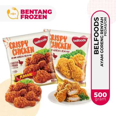 Promo Harga Belfoods Crispy Chicken Pedaaaz 500 gr - Blibli