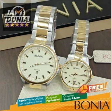 JAM TANGAN COUPLE ORIGINAL BONIA BNB10096-1122 BNB10096-1122 and BNB10096-2122 JAM TANGAN BONIA ORIG