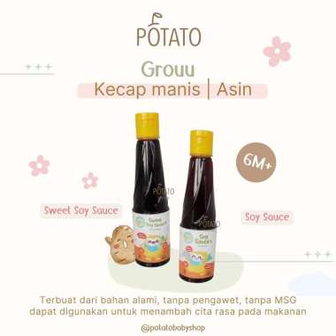 Grouu Cooking Sweet Soy Sauce & Soy Sauce - Kecap Manis Kecap Asin Mpasi Kecap Asin