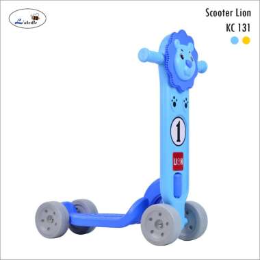 Labeille KC 131 Scooter Lion Mainan Anak Blue