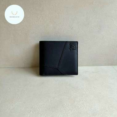 Loewe Puzzle Bifold Wallet All Card Black & Brown Black