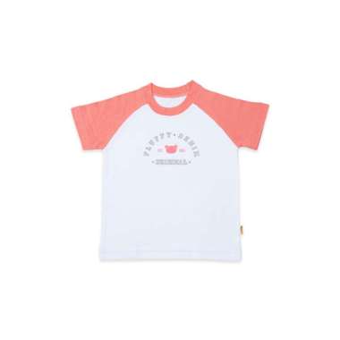 FLUFFY Tshirt Raglan Anak - Fluffy Denim Original - Usia 9 Bulan - 5 Tahun 3 Peach