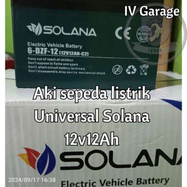 AKI SEPEDA LISTRIK 6DZF12 12v 12ah AKI EVB 6DZF12 AKI KERING SEPEDA LISTRIK UNIVERSAL