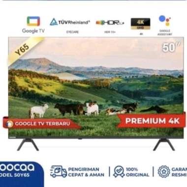 NEW COOCAA 50 inch GOOGLE TV-4K UHD-Dolby Audio (COOCAA 50Y65)