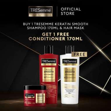 Buy TRESemme Keratin Smooth Shampoo [170 mL] + Deep Smoothing Hair Mask [180 mL] + Free Keratin Smoo