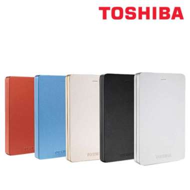 Hardisk Eksternal Toshiba Canvio ALUMY 2TB HDD Hard Disk External Merah
