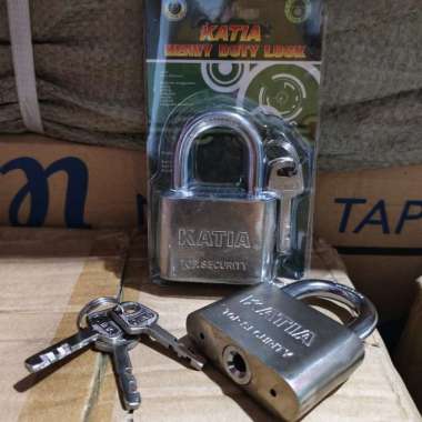 Gembok Pagar Rumah Leher Panjang dan Pendek 60mm | Gembok + Kunci KATIA 60mm pendek