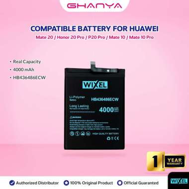 WIXEL Baterai HB436486ECW Huawei Mate 10 / Mate 10 Pro / V20 Pro / P20 Pro Double Power Real Capacit