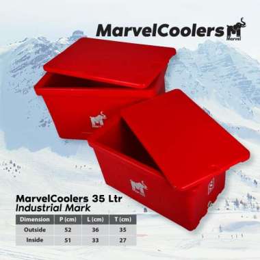 Cooler Box Es 35 Liter Marvel HRO-B35L Mirip Antartica Lion Star / Cool Box Makanan Minuman Es Batu 