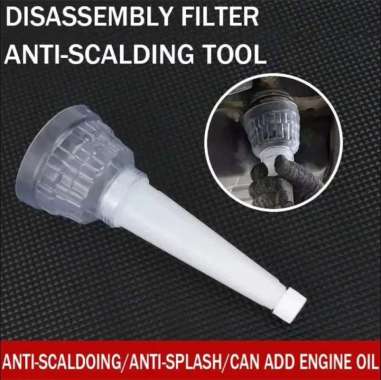 Corong Pelepas Filter Oli Minyak Bahan Plastik Panjang 25cm Anti Tumpah Kotor Tercecer Multifungsi