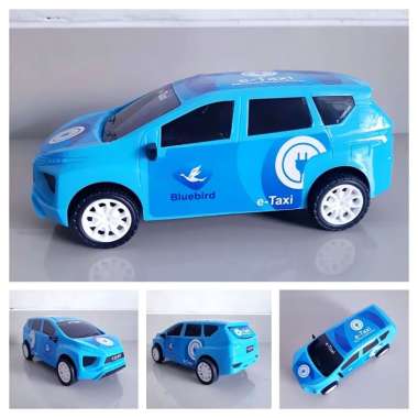 Mainan Mobil Taxi Blue Bird Edukasi - Mobil Mobilan Miniatur Taksi Online Car Bandara Miniatur Anak 