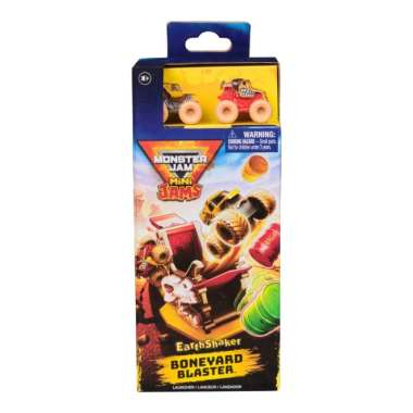 Mainan Mobil-mobilan Monster Jam Mini Jams - Mini Launchers Earth Shaker Boneyard Blaster