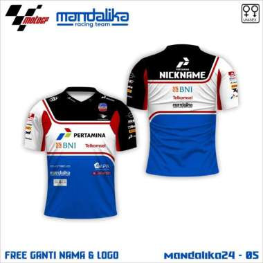 Jersey motogp mandalika gas up baju kaos pertamina Hitam XXL