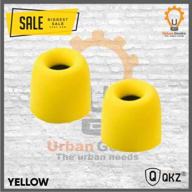 QKZ T400 Earphone Tips Memory Foam Noise Isolating Memory Foam Ear Kuning 1