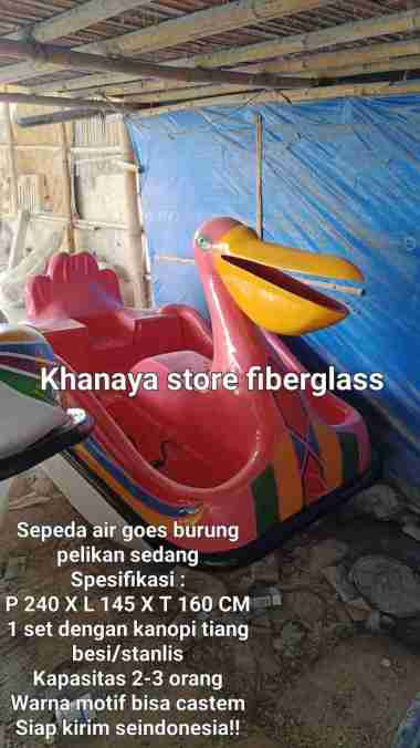 Burung pelikan sedang,sepeda air bebekan,perahu bebekan,bebek gowes,bebekan pink baru.