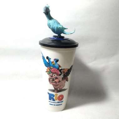 Tumbler Minum Topper Cineplex 21 XXI Rio Movie Parrot Bird Toucan Toys