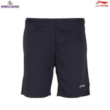Special Price Celana Pendek / Shorts Badminton Lining ATSSB03-1 / ATSSB03 Black Silver XXS