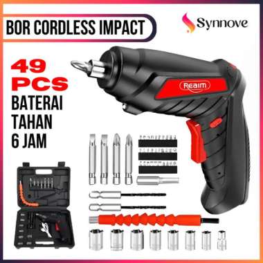 Obeng Elektrik SET 49 In 1 Cordless Screwdriver 4.2 V Mesin Bor Baterai Obeng Listrik impact wrench