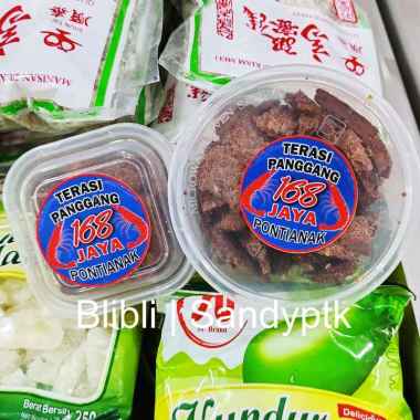 Sambal Terasi Panggang 168 Jaya Pontianak Udang Rebon Siap Saji mirip Pak Nen Matahari Besar 160 gr