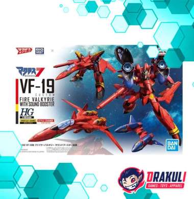 BANDAI Plamo HG 1/100 VF-19 Custom Fire Valkyrie with Sound Booster