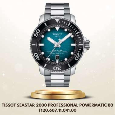 Tissot T120.607.11.041.00 Seastar 2000 Professional Powermatic 80 - Jam Tangan Original