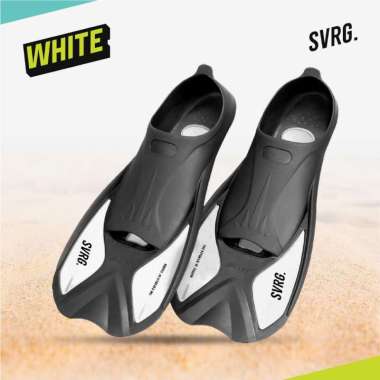 SVRG. Diving Fins - Swimming Fins - Kaki Katak Renang - Scuba - Swim S White