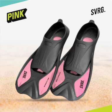 SVRG. Diving Fins - Swimming Fins - Kaki Katak Renang - Scuba - Swim S Pink