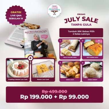 Buku Resep Basic Roti dan Kue Low Carb by Alnay Cakery Buku Resep Saja