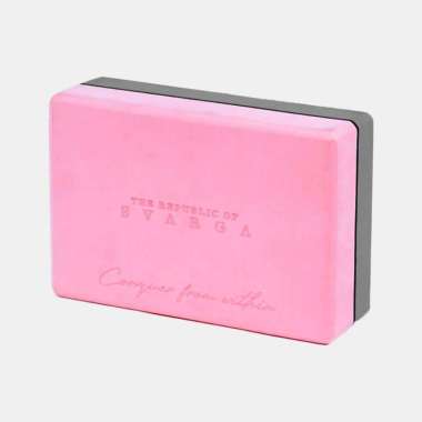 The Republic of Svarga Yoga Block / Yoga Brick / Balok Yoga / Blok Yoga Pink/Grey