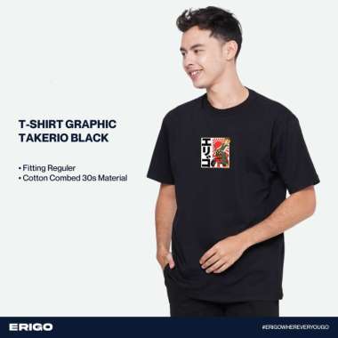 Erigo T-Shirt Graphic Takerio Black XXL