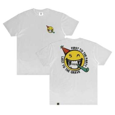 sale hotssal SEKEPAL ASPAL - GRAVE PARTY TSHIRT - WHITE terjamin