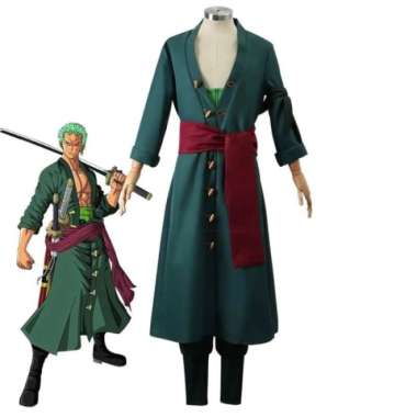 Ready Haori Baju Cosplay Kimono Jubah Anime One Piece Luffy Zoro Low