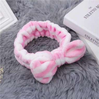 Bandana Bando Rambut Motif Pita Bando Rambut Mandi Gaya Korea Bando Fashion Wanita 03