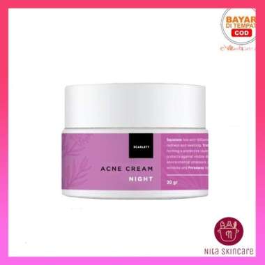 Scarlett Whitening Acne Night Cream Scarlett Krim Malam