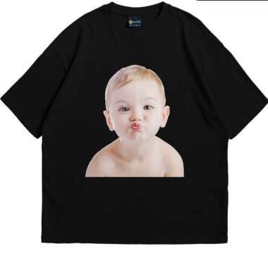 kaos Baby Face bahan cotton combed SHINZO - Kaos Oversize Baby Face - Tshirt Baby Kiss - Baju Street