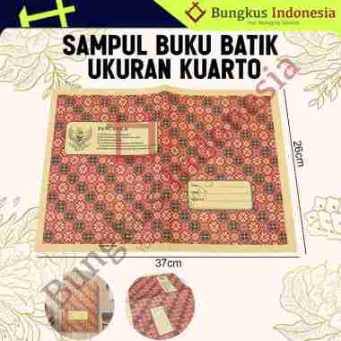 Sampul Buku Motif Batik / Sampul Buku Kuarto Boxy Sidu Big Boss Batik Kuarto Batik