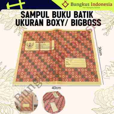 Sampul Buku Motif Batik / Sampul Buku Kuarto Boxy Sidu Big Boss Batik Boxy Batik