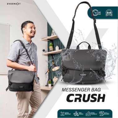 EVERNEXT - MESSENGER BAG PRIA ANTI AIR TAS SELEMPANG PRIA WATERPROOF SLING BAG IPAD PRIA SHOULDER BA