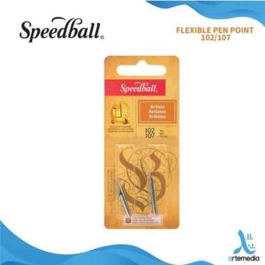 Mata Pena Kaligrafi Speedball Flexible 102 & 107 Nibs Calligraphy