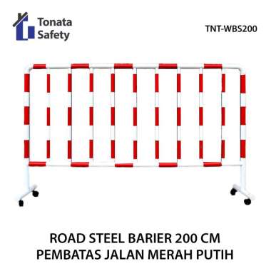 Road Barrier / Steel Barrier / Pembatas Jalan Merah Putih
