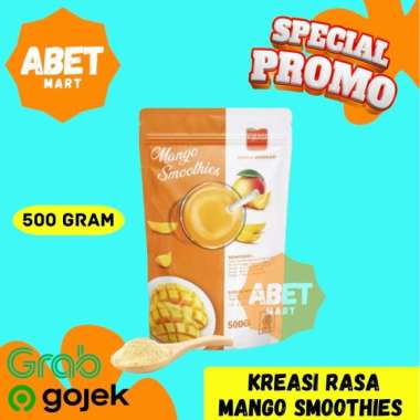 Mango Smoothies Kreasi Minuman Bubuk 500Gr - 500 Gram Rasa Mangga Smothies Drink Powder Instan Pak P