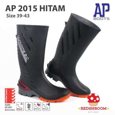 Sepatu Boot Tinggi AP Boots AP ULTIMATE 2015 HITAM TANGGUH FLEKSIBEL - 41 39