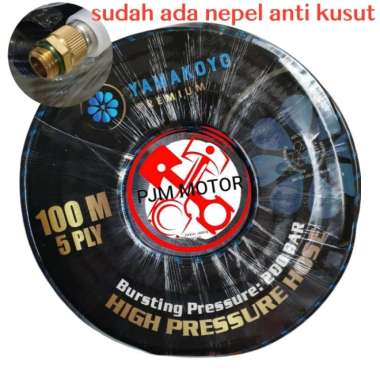 5PLY selang kompresor selang doorsmeer selang angin dan air power sprayer tekanan tinggi panjang 100