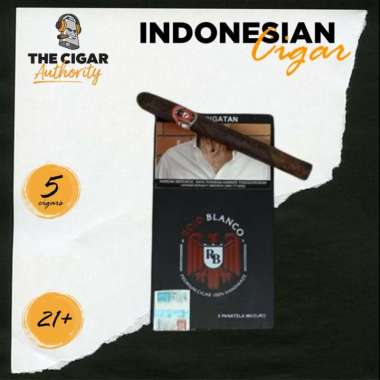 BRC Rojo Blanco Series Panatella Maduro [ Box of 5 Sticks ] Indonesia Cigar Cerutu