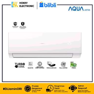 AC AQUA 1/2 PK KCR-5FQAL AC SPLIT 1/2 PK AQUA JAPAN LOW WATT GARANSI RESMI