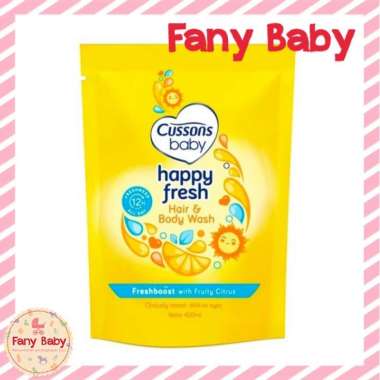 CUSSONS BABY HAPPY FRESH HAIR & BODY WASH 400ML