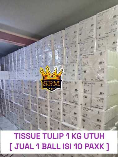 1 BALL ~ SBM ~ TULIP - Facial Tissue Wajah 1000 gr / 1 KG (2 Ply) /Tisu Wajah TULIP/tissue wajah hal