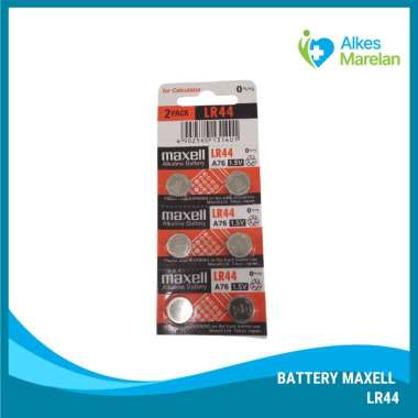 MAXELL - Baterai Maxell LR44 / A76 , Alkaline Battery Maxell 1,5v
