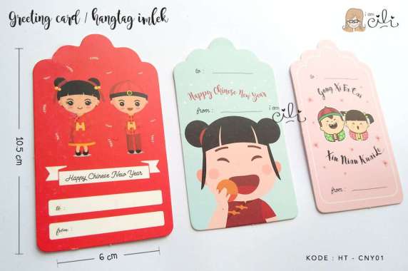 Tag greeting kartu ucapan tebal natal ulang tahun birthday imlek idul fitri baby unik lucu (HTCNY01)